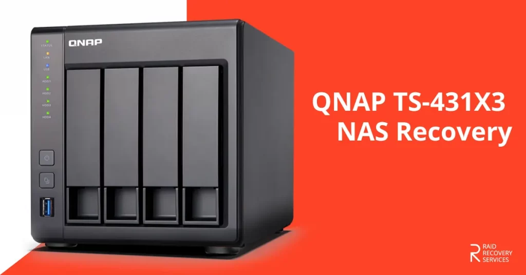QNAP TS 431X3 4 Bay High speed NAS Recovery