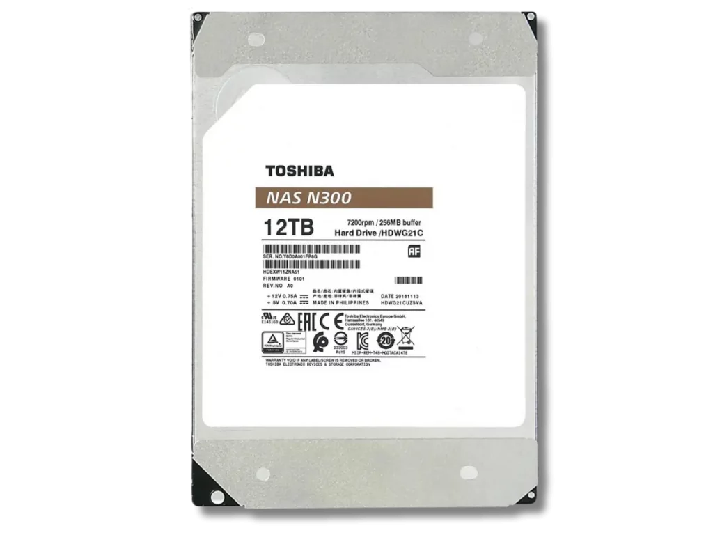 Toshiba NAS Systems N300 Hard Drive Recovered